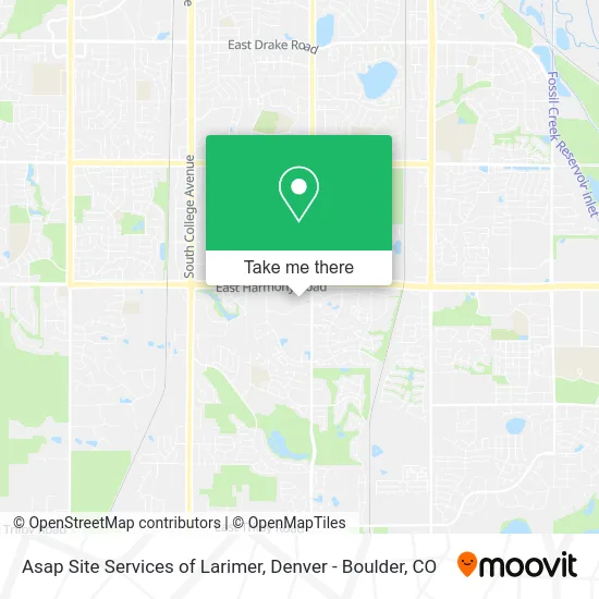 Asap Site Services of Larimer map