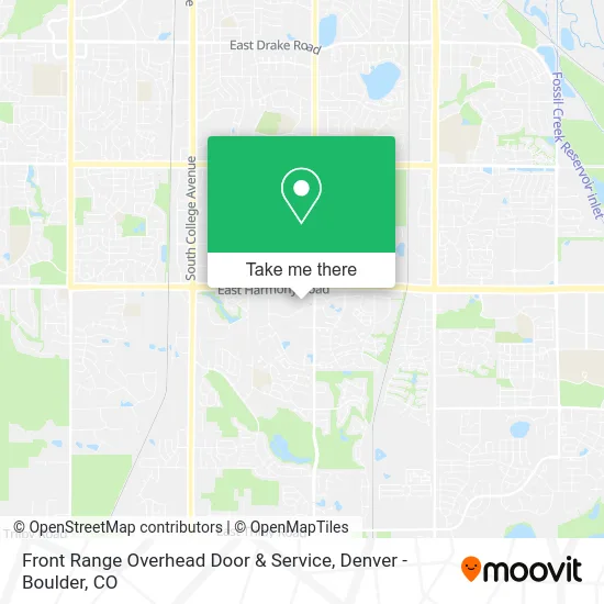 Front Range Overhead Door & Service map