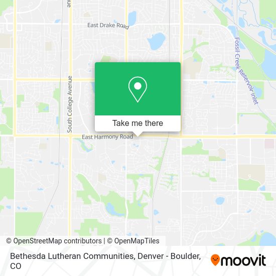 Mapa de Bethesda Lutheran Communities