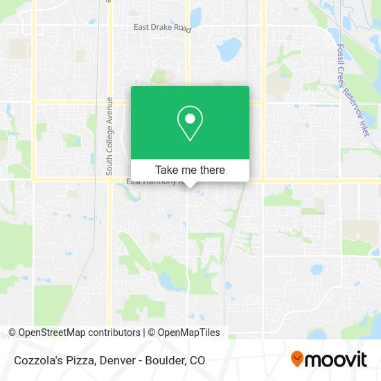 Cozzola's Pizza map