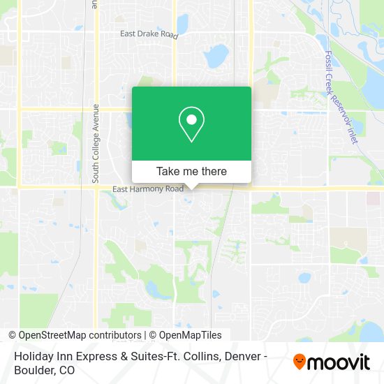 Holiday Inn Express & Suites-Ft. Collins map