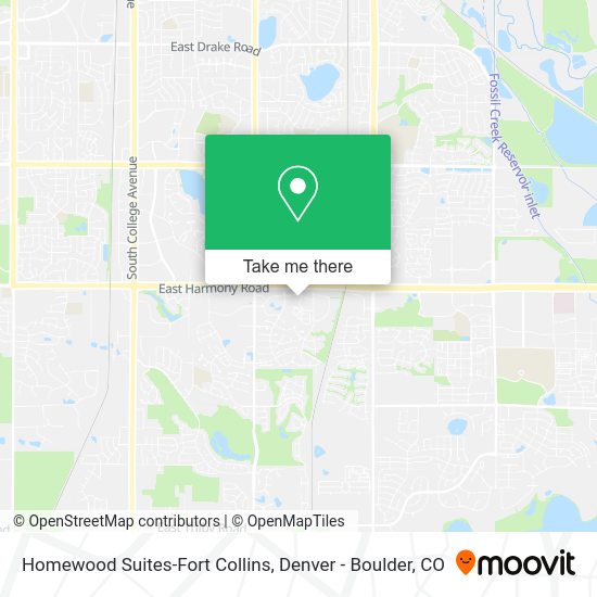 Homewood Suites-Fort Collins map
