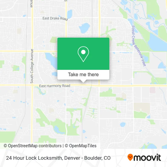 24 Hour Lock Locksmith map