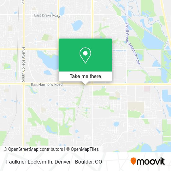 Faulkner Locksmith map