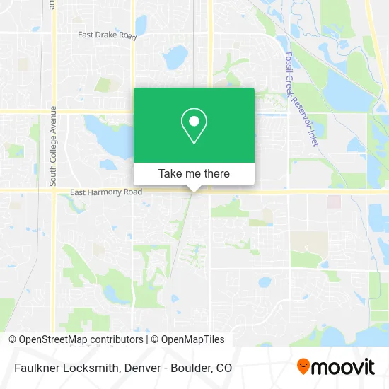 Faulkner Locksmith map