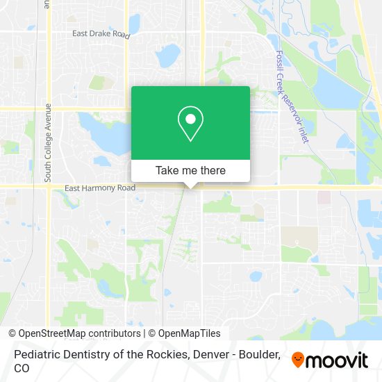 Pediatric Dentistry of the Rockies map