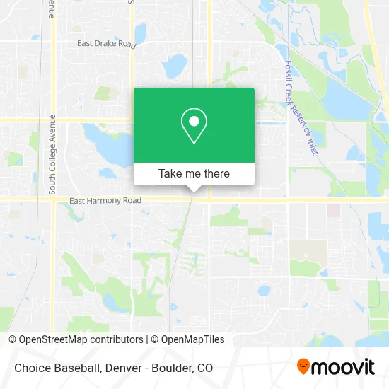 Choice Baseball map