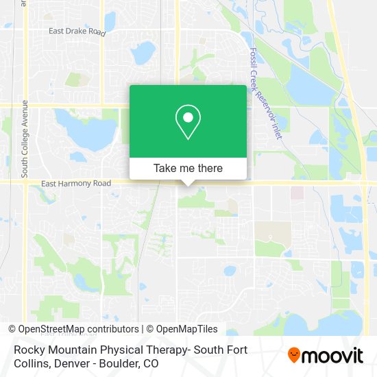 Rocky Mountain Physical Therapy- South Fort Collins map
