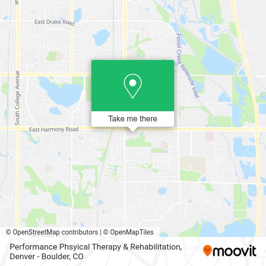 Mapa de Performance Phsyical Therapy & Rehabilitation