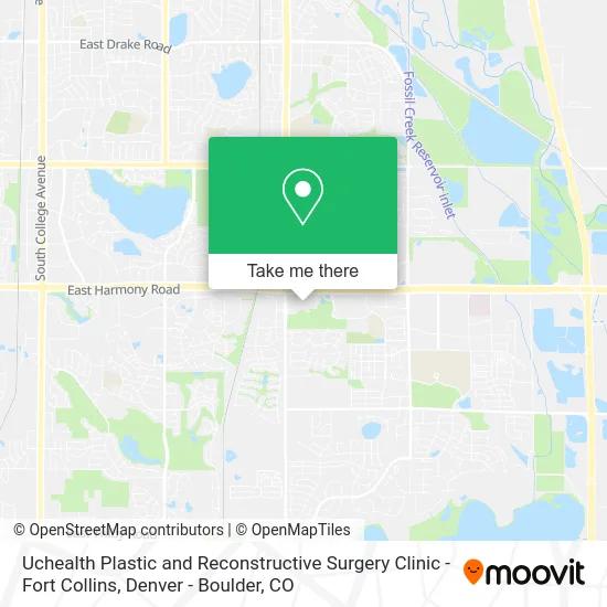 Uchealth Plastic and Reconstructive Surgery Clinic - Fort Collins map