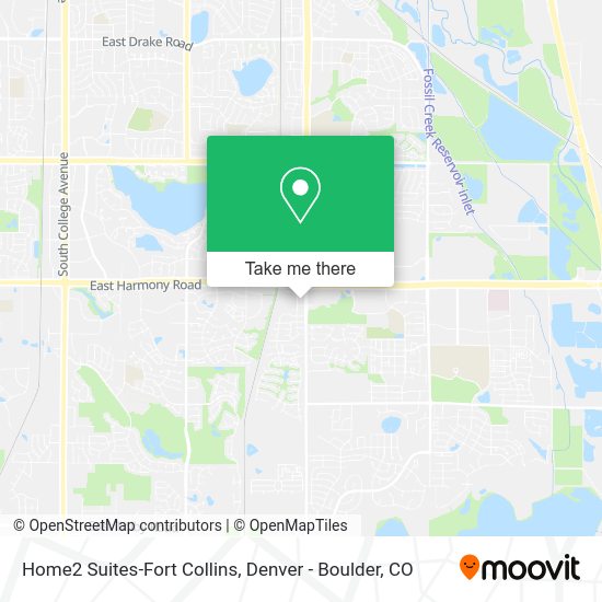Mapa de Home2 Suites-Fort Collins