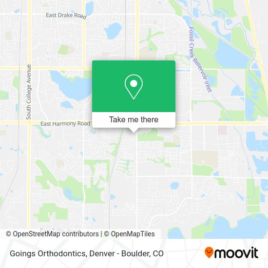 Goings Orthodontics map