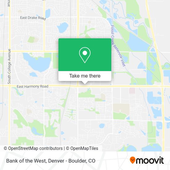 Bank of the West map