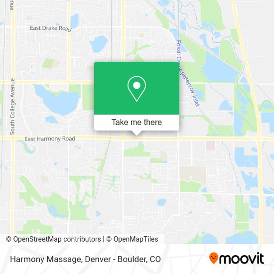 Harmony Massage map