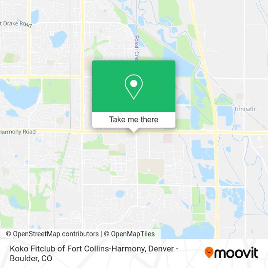 Koko Fitclub of Fort Collins-Harmony map