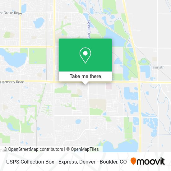 USPS Collection Box - Express map