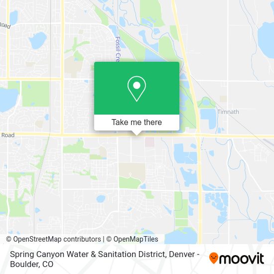 Spring Canyon Water & Sanitation District map
