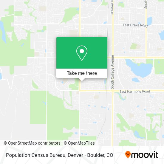 Mapa de Population Census Bureau