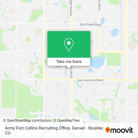 Mapa de Army Fort Collins Recruiting Office