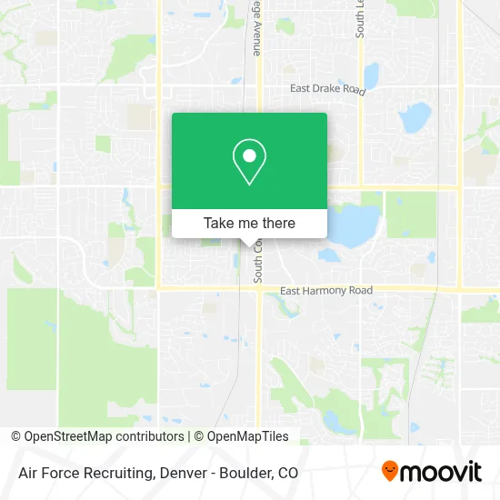 Air Force Recruiting map