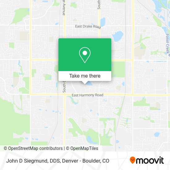John D Siegmund, DDS map