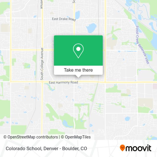 Colorado School map