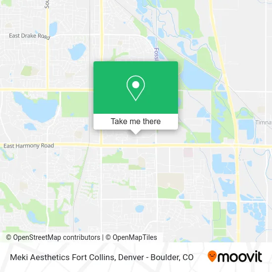 Mapa de Meki Aesthetics Fort Collins