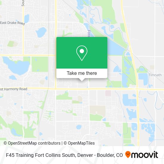 F45 Training Fort Collins South map