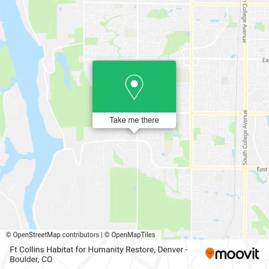 Ft Collins Habitat for Humanity Restore map