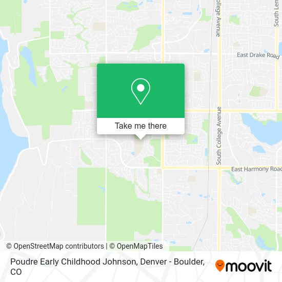 Mapa de Poudre Early Childhood Johnson