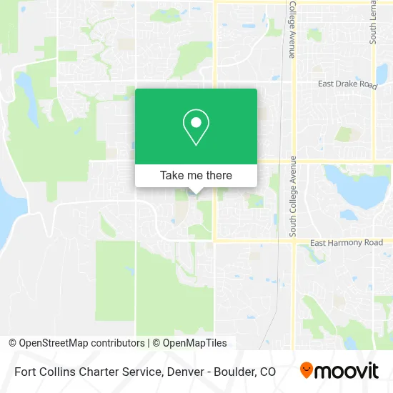 Fort Collins Charter Service map