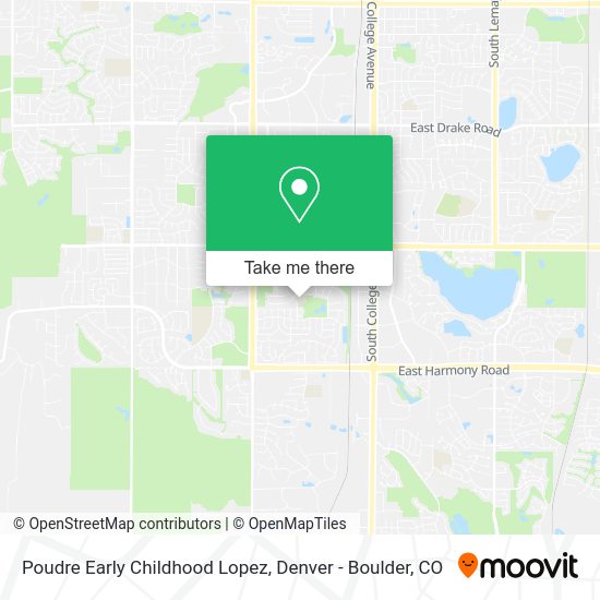 Poudre Early Childhood Lopez map