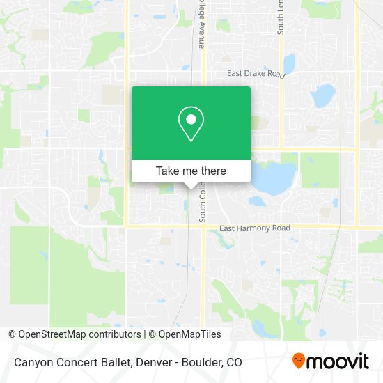 Canyon Concert Ballet map