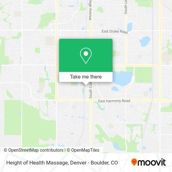 Height of Health Massage map