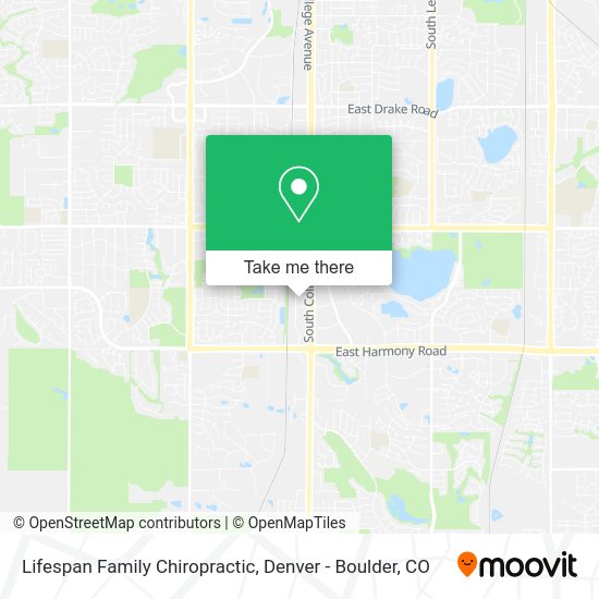 Lifespan Family Chiropractic map