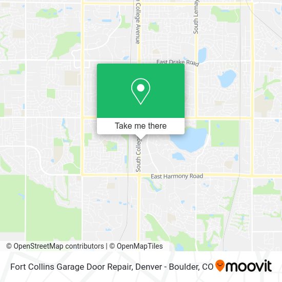 Fort Collins Garage Door Repair map