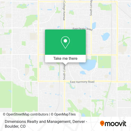 Dimensions Realty and Management map