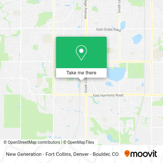 New Generation - Fort Collins map