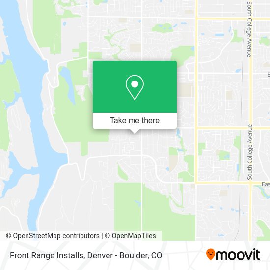 Front Range Installs map