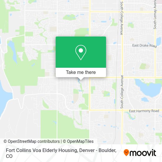 Mapa de Fort Collins Voa Elderly Housing