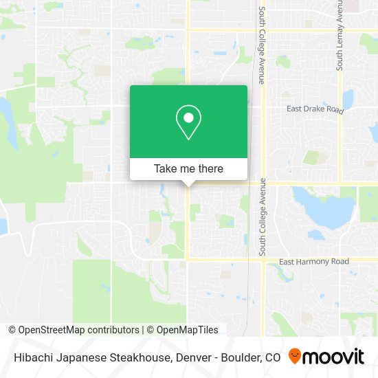 Mapa de Hibachi Japanese Steakhouse