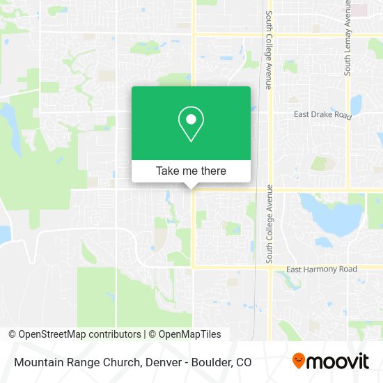 Mountain Range Church map