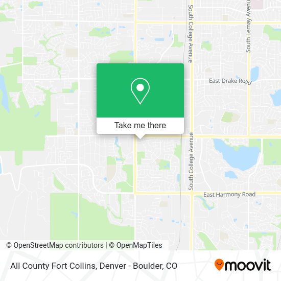 All County Fort Collins map
