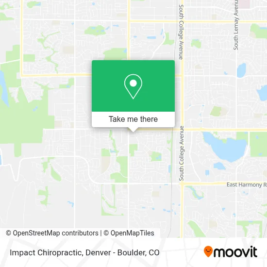 Impact Chiropractic map