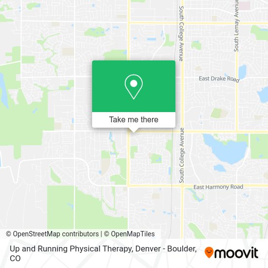 Mapa de Up and Running Physical Therapy