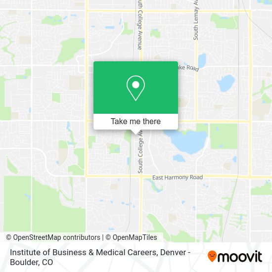 Institute of Business & Medical Careers map
