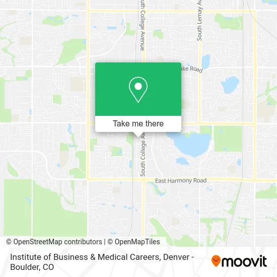 Institute of Business & Medical Careers map