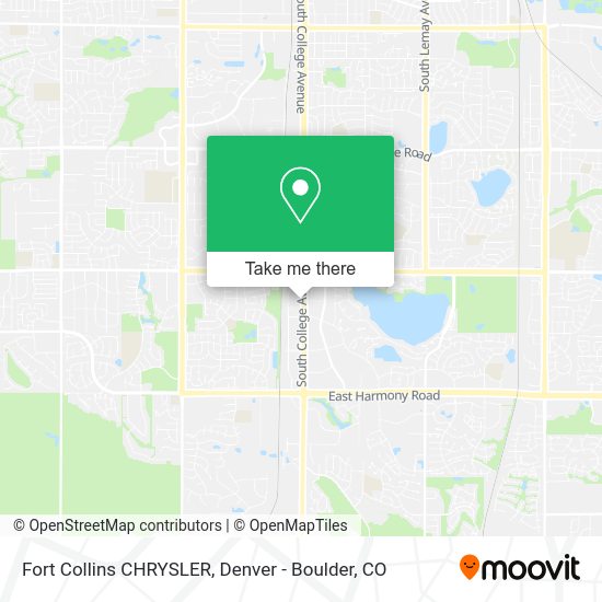 Mapa de Fort Collins CHRYSLER