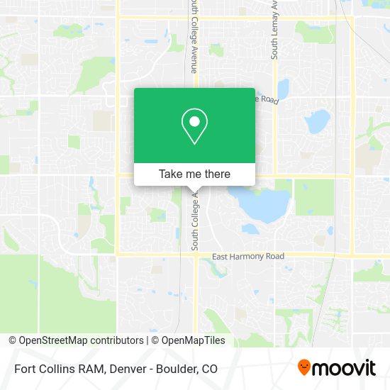 Fort Collins RAM map