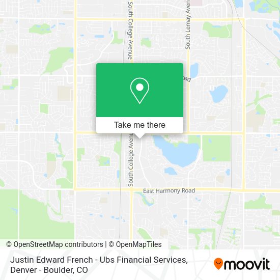 Mapa de Justin Edward French - Ubs Financial Services